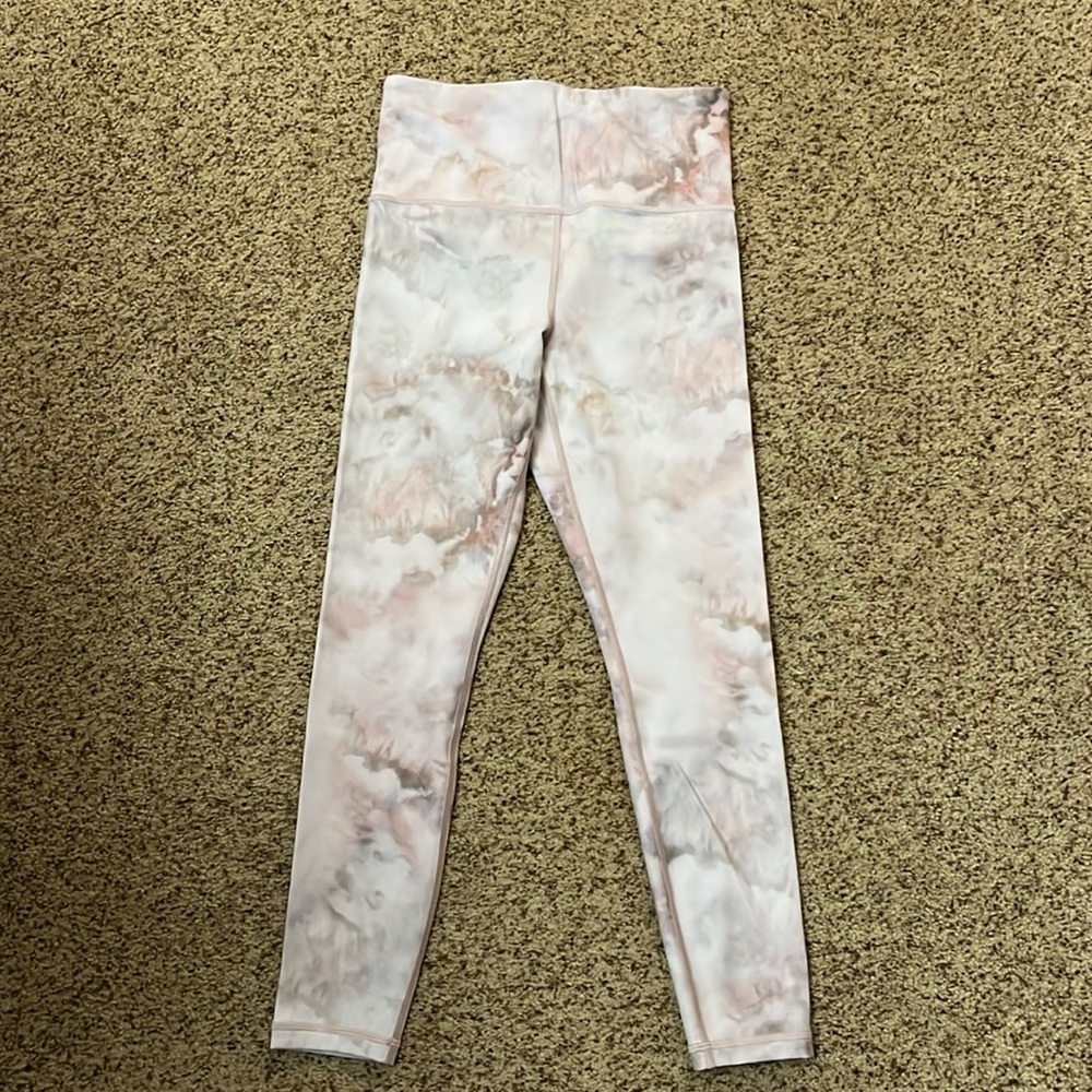 Athleta Elation Snow Dye 7/8 tight